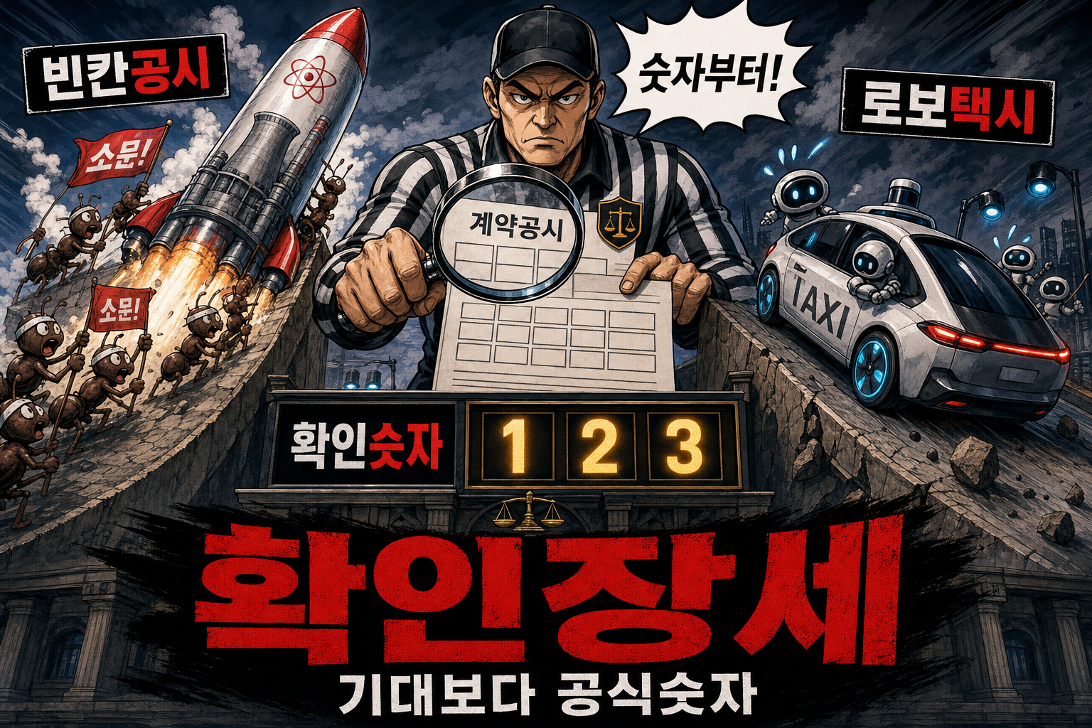 빈칸 공시와 로보택시의 엇갈린 주가