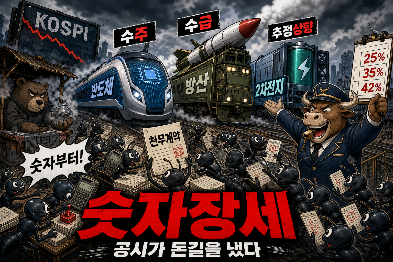 숫자 따라 갈라지는 주간 증시