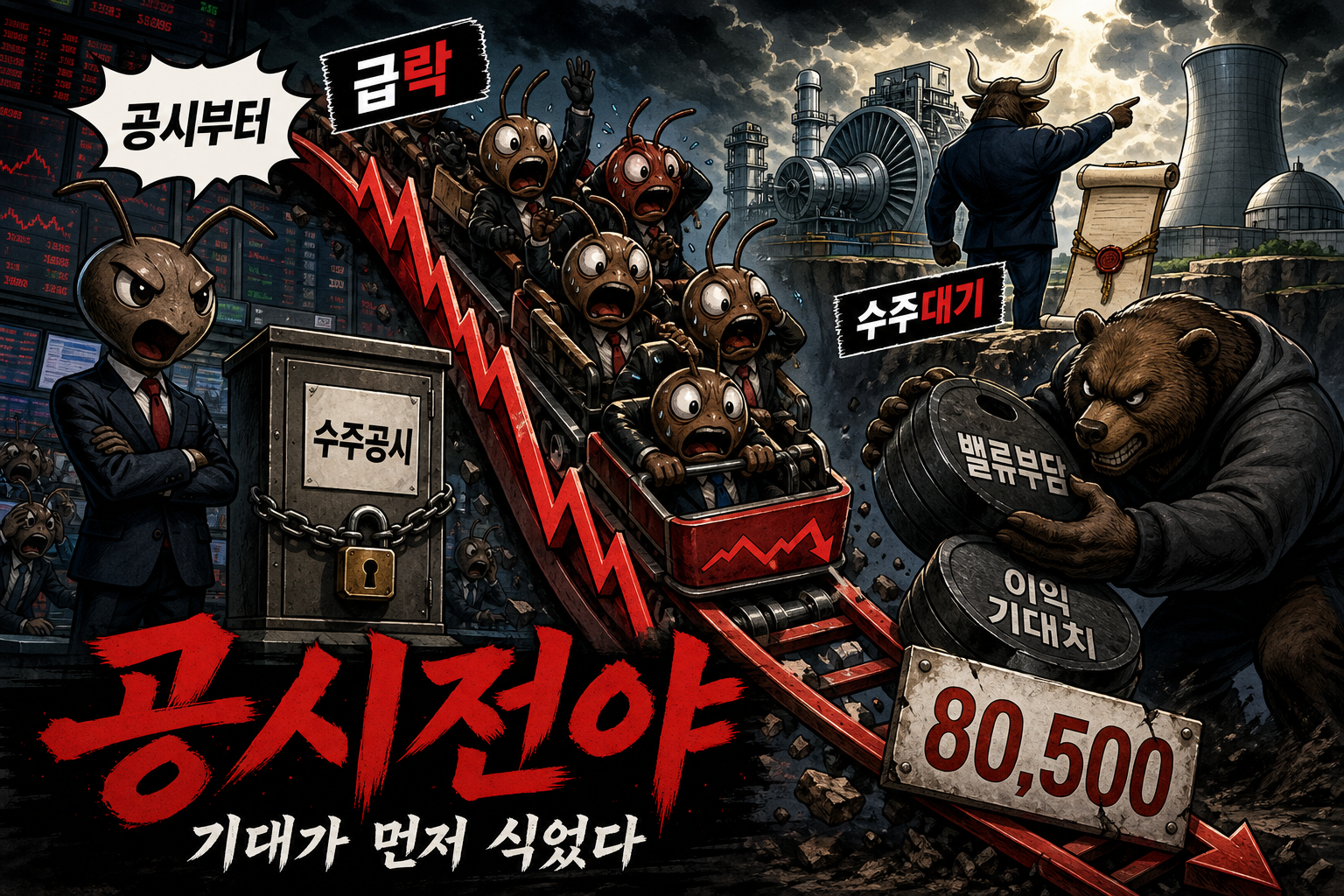 수주 공시 앞두고 급락한 주가
